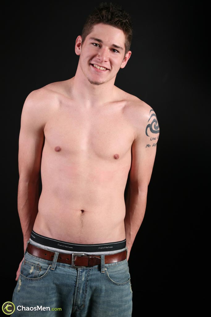 Slender gay boy Donny removes his clothes, poses naked and jerks off  