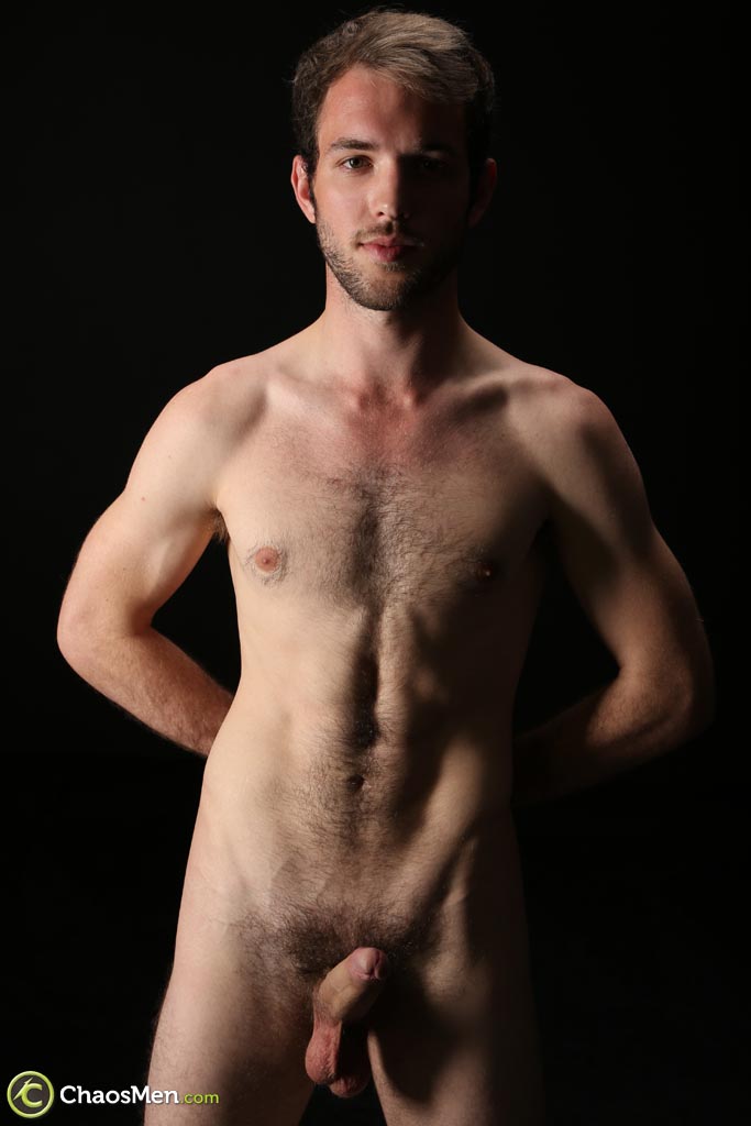 Amateur gay hottie Toby unveiling his hairy lean body and stiff dick  