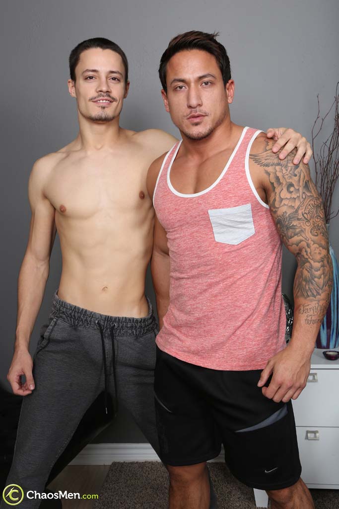 Sexy gay dudes Antonio Cervone and Ledger enjoy a hard doggystyle bang  