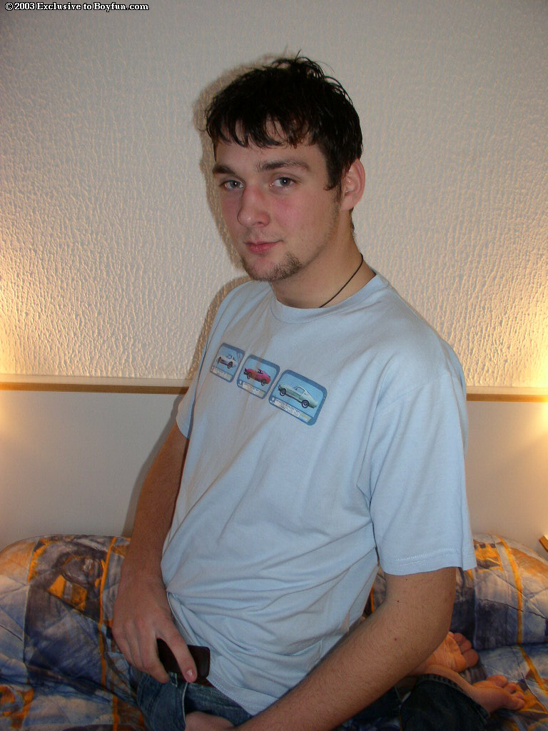 Gorgeous gay brunette Charlie playing  