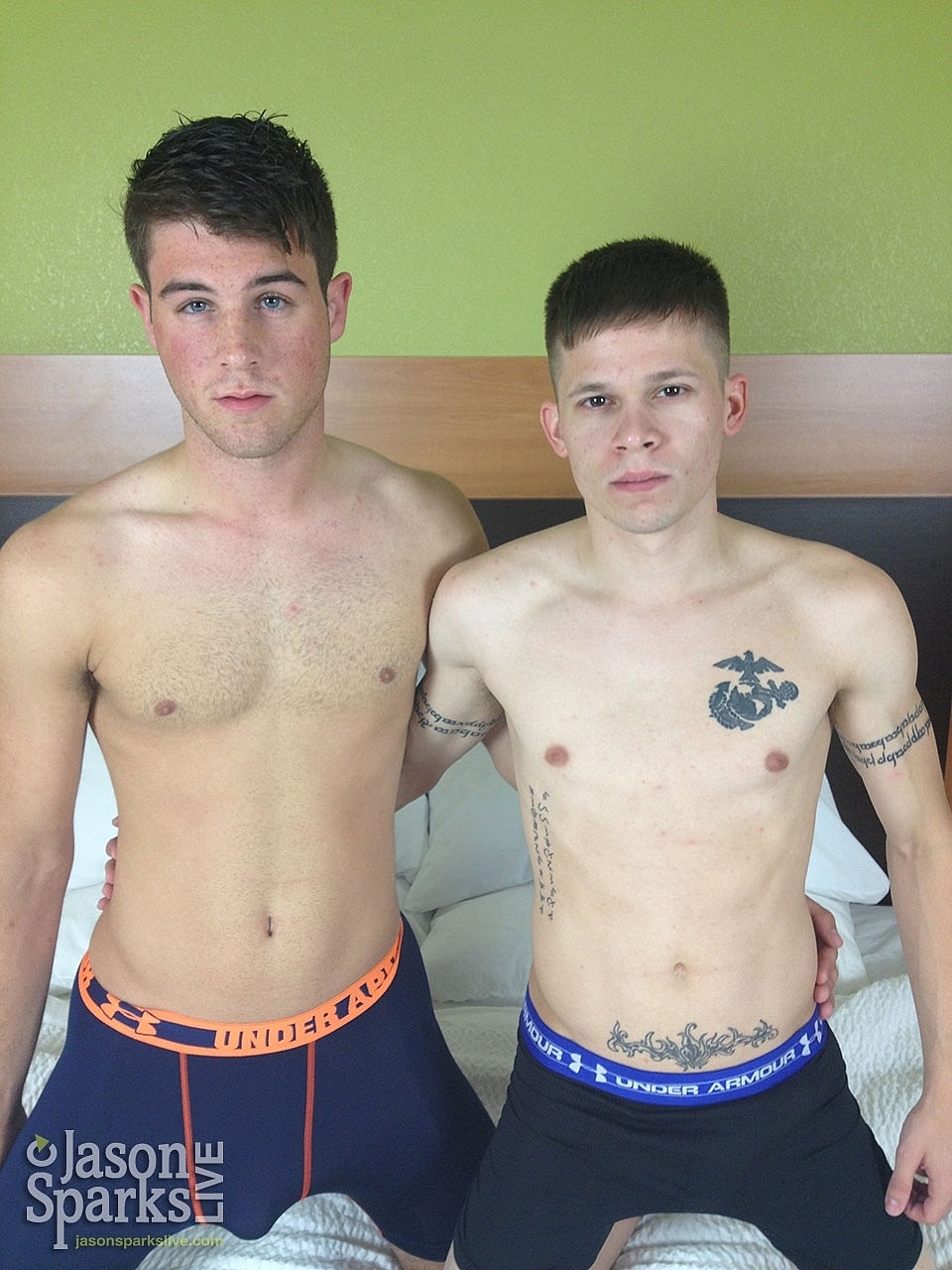 Dirty gay guys Colby Michaels and Dillon Anderson ride each others stiff dick  