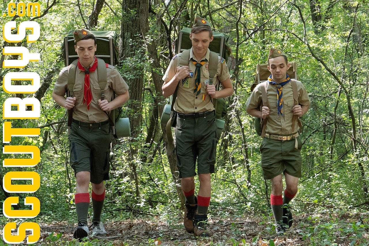 Scout Boys SCOUT JACK BAILEY , SCOUT MARCUS , Scout Troye , Scoutmaster Smith  