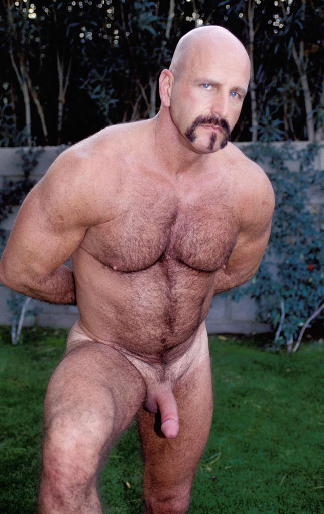 Tough Looking Gay Bear Naked Outdoor While Beating Off His M...  