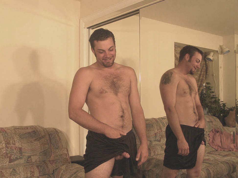 Hairy Gay Cub Doing A Little Striptease In The Living Room And Rubbing His Growing Wick  