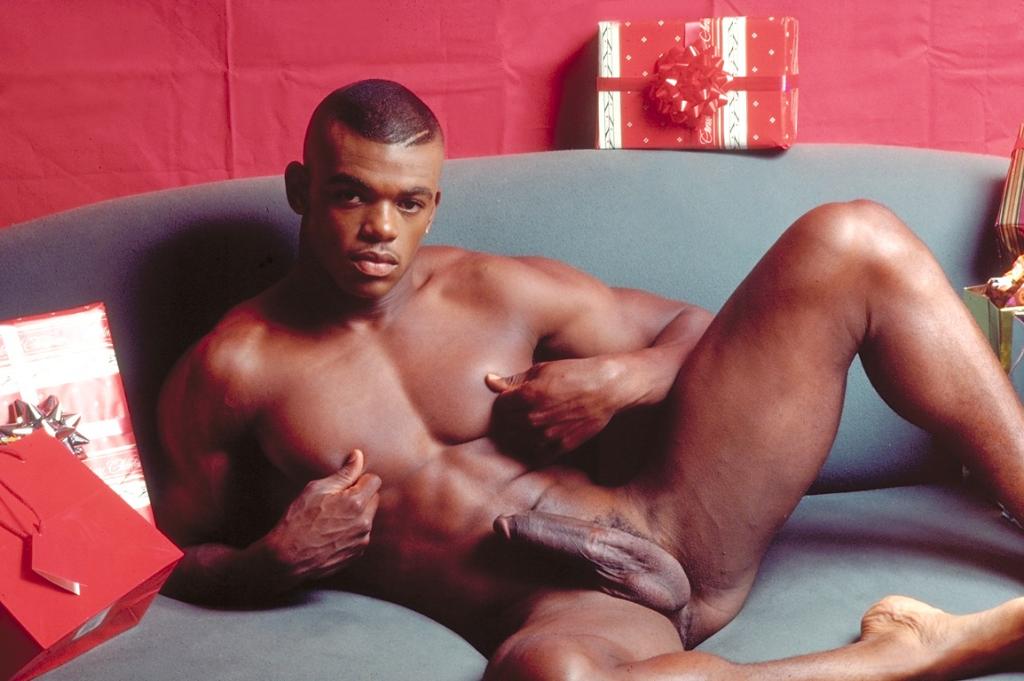 Young Black Gay Model Taking Off His Red Boxers To Show Off ...  